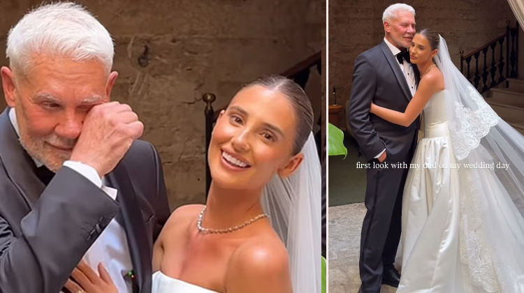 Ünlü iş insanı kızını gelinlikle görünce ağladı... Küsleri barıştıran düğün